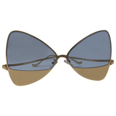Gold Metal Cat Eye Sunglasses