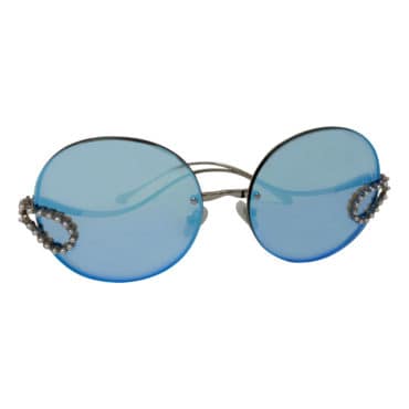 Jeweled Blue Brow Bar Sunglasses