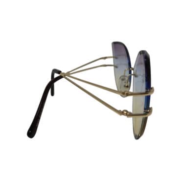 Colorful Clear Lenses Sunglasses With Metal Frame