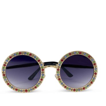 Jeweled Round Sunglasses