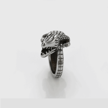 Crocodile Stainless Steel Ring