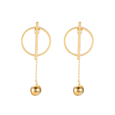 Celeste Rose Gold Drop Earrings