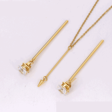 24K Gold Plated Margaux Jewelry Set