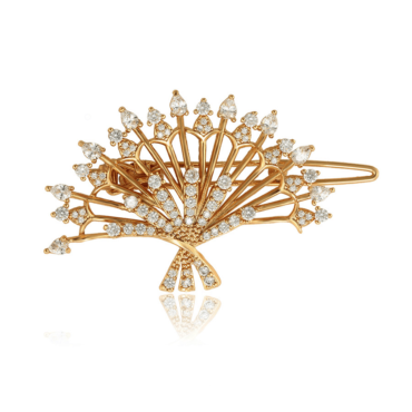 Sophie 18K Gold Plated Crystal Pin