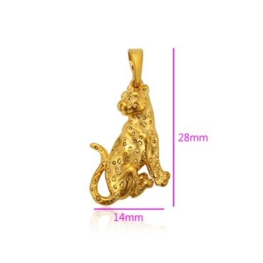 Leopard Dubai Gold Plated Pendant