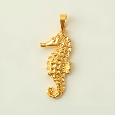 Seahorse Gold Pendant