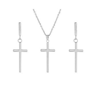 Sterling Silver Cross Jewelry Set