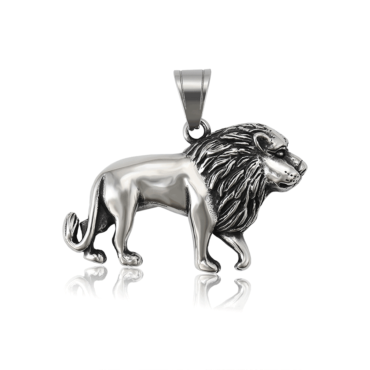 Roi Lion Stainless Steel Necklace