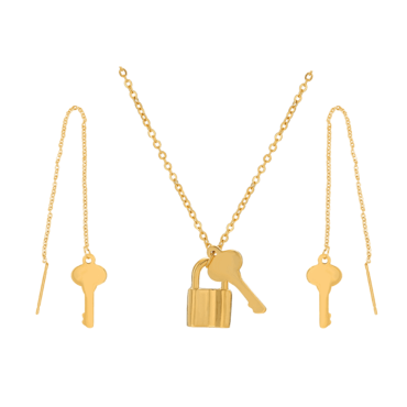 Key 24K Gold Plated Jewelry Set